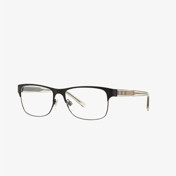 Burberry BE 1289‎ Black Metal Rectangle Eyeglasses - Picture 5 of 8